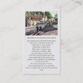 Carte De Visite St. Francis of Assisi Bruges Violet Yellow Blue (Devant)