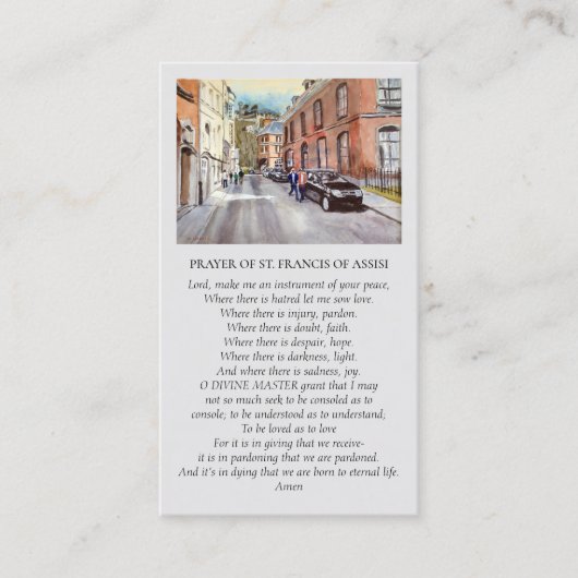 Carte De Visite St. Francis of Assisi Dinant Scenic View (Devant)