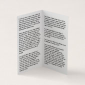 Carte De Visite St Francis of Assisi prayer card (Intérieur)