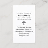 Carte De Visite St. Francis of Assisi Red Yellow Blue Green (Dos)