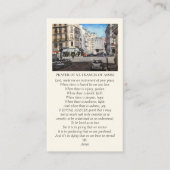 Carte De Visite St. François de Paris Rouge Violet Jaune Bleu (Devant)