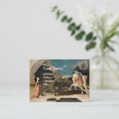 CARTE DE VISITE ST.GEORGE, DRAGON, PRINCESS RED RUBY GEM MONOGRAMM (Debout devant)