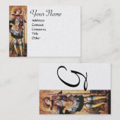 Carte De Visite ST. GEORGE ET DRAGON Monogramme, platine métalliqu (Devant / Derrière)