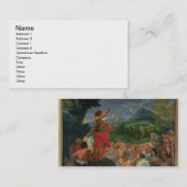 Carte De Visite St John la prédication de baptiste, peinte avant (Devant / Derrière)