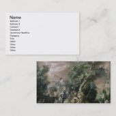 Carte De Visite St John le baptiste prêchant (huile sur la toile) (Devant / Derrière)