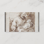 Carte De Visite St Joseph avec l'enfant de sommeil du Christ (Dos)