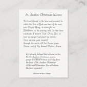 Carte De Visite St Joseph, mère Mary, bébé Jésus, anges saints (Dos)