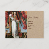 Carte De Visite ST. MICHAEL DANS LE DERNIER JUGEMENT Gold Metallic (Devant)