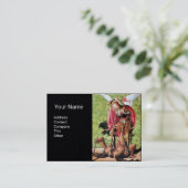 Carte De Visite ST. MICHAEL, DRAGON ET JUSTICE, Rouge Vert Noir (Debout devant)