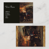 Carte De Visite St Michael et le Dragon, noir (Devant / Derrière)