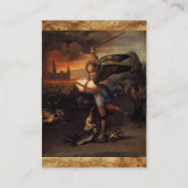 Carte De Visite St Michael et le Dragon, noir (Dos)