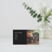 Carte De Visite St Michael et le Dragon, noir (Debout devant)