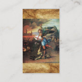 Carte De Visite St Michael et le Dragon, noir (Dos)