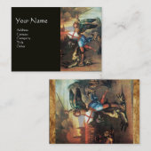 Carte De Visite St Michael et le Dragon, noir (Devant / Derrière)