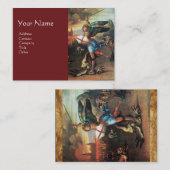 Carte De Visite St Michael et le Dragon, Rouge (Devant / Derrière)