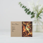 Carte De Visite St. Michael l'archange papier Kraft (Debout devant)