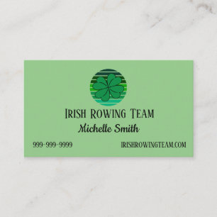 Carte De Visite St. Patrick's Day Irish 4 Leaf Clover Retro