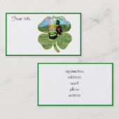 Carte De Visite St. Patrick's Day Lucky Pot o' Beer (Devant / Derrière)