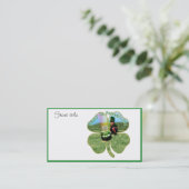 Carte De Visite St. Patrick's Day Lucky Pot o' Beer (Debout devant)