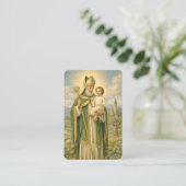 Carte De Visite St. Patrick's  Holy Card Catholic Prayer (Debout devant)