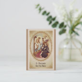 Carte De Visite St Saint patron pérégrin de prière de Jésus de (Debout devant)