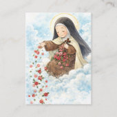 Carte De Visite St. Therese Jesus Crucifix Novena Holy Card (Devant)