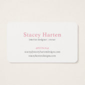 Carte de visite Stacey Harten Designs (Dos)