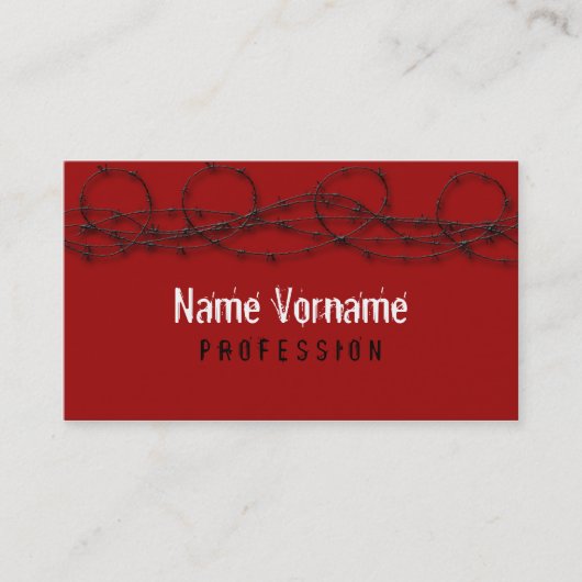 Carte De Visite stacheldraht (Devant)