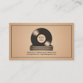 Carte De Visite Stack of Vinyl Records (Dos)