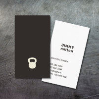 Stagiaire personnel minimaliste noir blanc Kettleb