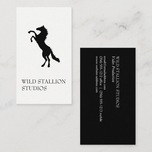 Carte De Visite Stallion (Devant / Derrière)