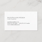 Carte De Visite Stallion (Dos)