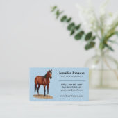 Carte De Visite Stallion Cheval du Quartier Brown Bay (Debout devant)