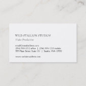 Carte De Visite Stallion (or) (Dos)