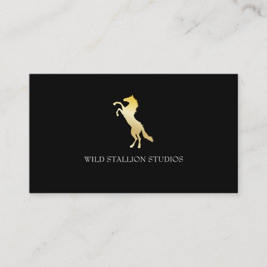 Carte De Visite Stallion (or) (Devant)