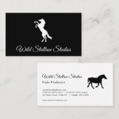 Carte De Visite Stallion sauvage (Devant / Derrière)