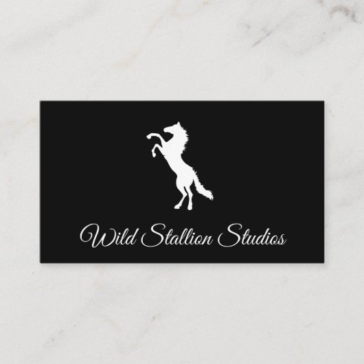 Carte De Visite Stallion sauvage (Devant)