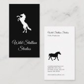 Carte De Visite Stallion sauvage 2 (Devant / Derrière)