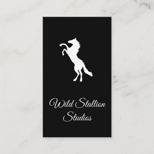 Carte De Visite Stallion sauvage 2 (Devant)