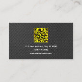 Carte De Visite Stamped metal faux texture handyman (Dos)