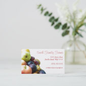 Carte De Visite Stand d'exploitation Produire Vert Géométrique Ret (Debout devant)