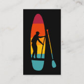 Carte De Visite Stand Up Paddle Board SUP Paddleboard Location (Dos)