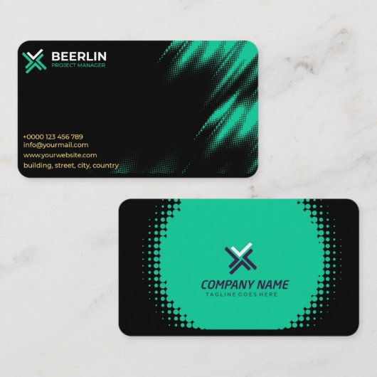 Carte de visite standard (Devant / Derrière)