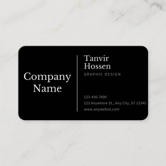 carte de visite, standard, 3,5 pouces x 2,0 pouces (Devant)