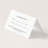 Carte de visite standard, 3,5" x 2,0" (Back)