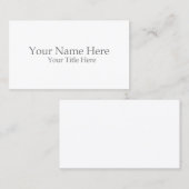 Carte de visite standard, 3,5" x 2,0" (Devant / Derrière)