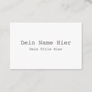 Carte De Visite Standard, 8,5 x 5,5 cm