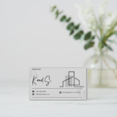 Carte de visite standard, 8,89 cm x 5,08 cm (Debout devant)