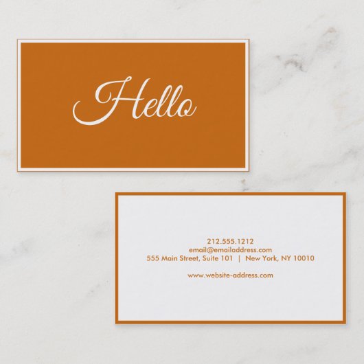 Carte De Visite Standard - Avec suivi (Devant / Derrière)