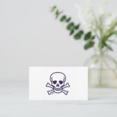 Carte de visite standard blanche Skull n Bones (Debout devant)